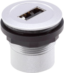 Schlegel beépíthető USB alj 2.0, fém, RRJ_USB_AB