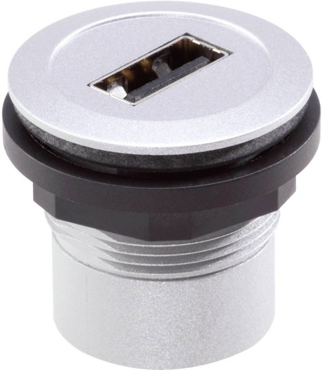 Schlegel beépíthető USB alj 2.0, fém, RRJ_USB_AB