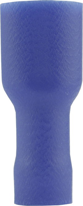Lapos csúszósaru hüvely 4,8 x 0,8 mm, szigetelt, kék, Vogt Verbindungstechnik 396208S