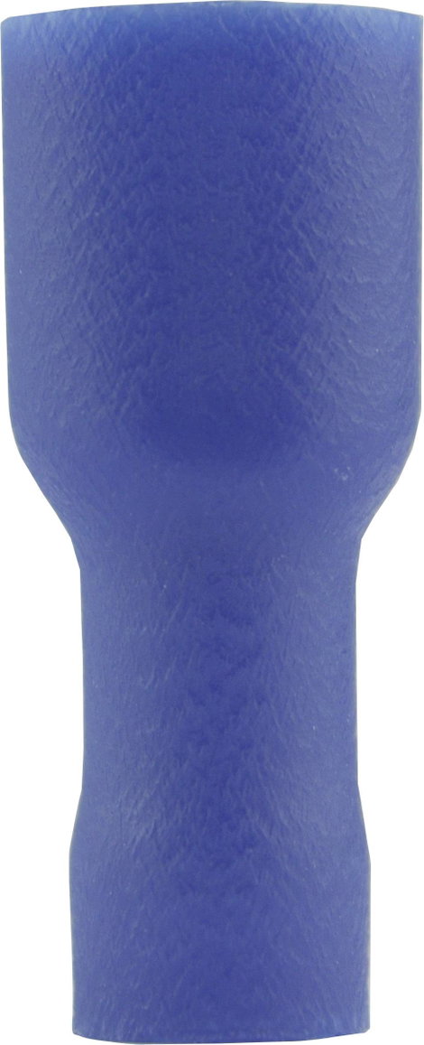 Lapos csúszósaru hüvely 4,8 x 0,8 mm, szigetelt, kék, Vogt Verbindungstechnik 396208S