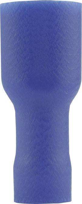 Lapos csúszósaru hüvely 6,3 x 0,8 mm, szigetelt, kék, Vogt Verbindungstechnik 3945S