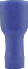Lapos csúszósaru hüvely 6,3 x 0,8 mm, szigetelt, kék, Vogt Verbindungstechnik 3945S bélyegkép