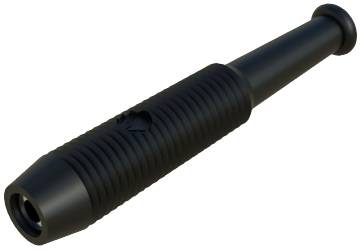 Banánhüvely 2mm 6A fekete SKS Hirschmann 930320100