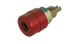 Banánhüvely beépíthető piros BIL 20 AU 4 mm
