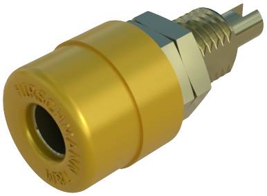 Banánhüvely beépíthető sárga BIL 20 AU 4 mm