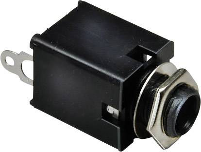 Jack csatlakozóhüvely, , mono, szigetelt 6.3 MM