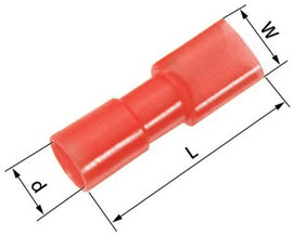 LAPP 61794952 Csúszósarus hüvely Dugasz szélesség: 2.8 mm Dugaszolási vastagság: 0.8 mm 180 ° Teljes