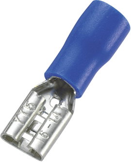 Csúszósaru 1,5 - 2,5 mm², kék, 100 db, TRU COMPONENTS