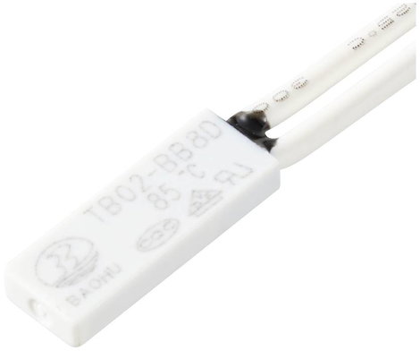 Hőmérséklet figyelő +60°C/+85°C, 1 nyitó, TRU COMPONENTS TB02-BB8D-85 2. kép