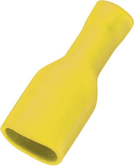Csúszósaru, teljesen szigetelt, 4 - 6 mm², 50 db, TRU COMPONENTS