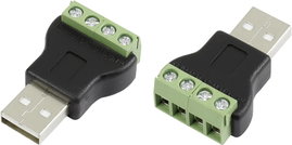 USB dugó A, csavaros csatlakozás, TRU COMPONENTS LT-USB4M