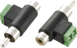 RCA adapter, RCA dugó - RCA aljzat, TRU COMPONENTS