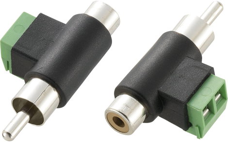 RCA adapter, RCA dugó - RCA aljzat, TRU COMPONENTS