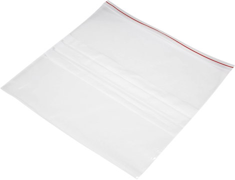 Simítózáras tasak feliratozó csíkkal (Sz x Ma) 300 mm x 300 mm Átlátszó Polietilén