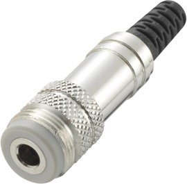 Jack csatlakozó, 3,5 mm Alj, egyenes Pólusszám: 4 Sztereo Ezüst TRU COMPONENTS 1 db