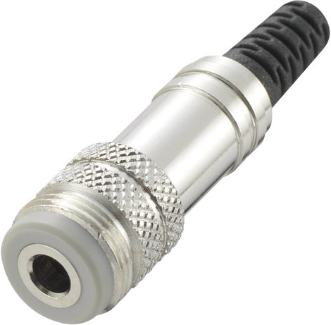 Jack csatlakozó, 3,5 mm Alj, egyenes Pólusszám: 4 Sztereo Ezüst TRU COMPONENTS 1 db