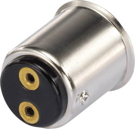 TRU COMPONENTS 1243988 Lámpafoglalat Foglalat: BA15d Csatlakozó: Forrfül 1 db