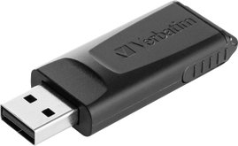 Verbatim Slider USB stick 16 GB Fekete 98696 USB 2.0