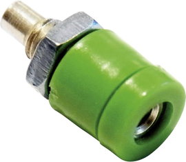 Schnepp BU 2400 Miniatűr laboratóriumi hüvely Alj, beépíthető, függőleges Tű átmérő: 2 mm Zöld 1 db