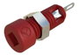 Banánhüvely 2mm 6A piros SKS Hirschmann 930308101 bélyegkép