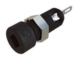Banánhüvely 2mm 6A fekete SKS Hirschmann 930308100