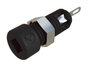 Banánhüvely 2mm 6A fekete SKS Hirschmann 930308100 bélyegkép