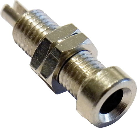 Szigetelés nélküli banánhüvely 4/22mm