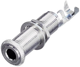 Beépített jack csatlakozóaljzat 6,35 mm Beépíthető hüvely Pólusszám=3 NYS2203 Rean