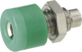 Beépíthető banánhüvely 2,6mm zöld