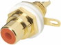 BKL Electronic beépíthető aranyozott RCA aljzat, piros, 0101144-C-P bélyegkép
