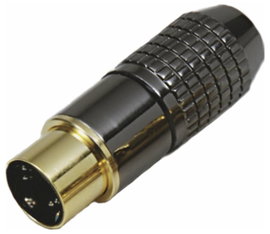 Mini DIN dugó aranyozott 4 pólusú BKL Electronic 0204018
