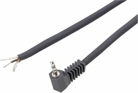 Audio kábel 3,5 mm-es jack dugóval, könyök, BKL Electronic 1101050