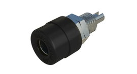Banánhüvely 4mm/16A fekete