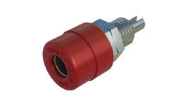 Banánhüvely 4mm/16A piros