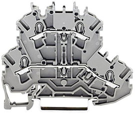 Leválasztó csatlakozó, kétszintes, zöld, 0,25-2,5MM²