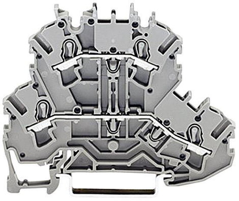 Leválasztó csatlakozó, kétszintes, zöld, 0,25-2,5MM²