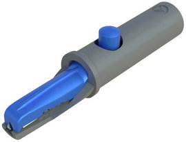 SKS Hirschmann AK 10 Krokodilcsipesz Kék Csíptetési tartomány (max.): 6 mm Hossz: 53 mm 1 db