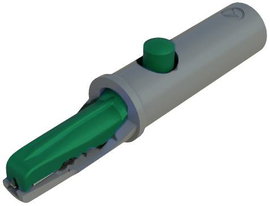 Befogó érintkező  4mm, zöld