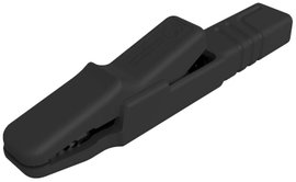 Mérőcsipesz fekete, SKS Hirschmann AK 2 S