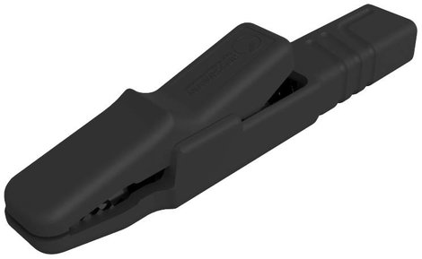 Mérőcsipesz fekete, SKS Hirschmann AK 2 S