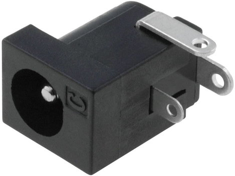 Cliff tápegységbe építhető DC hüvely, nyákba forrasztós, 6,5x2,1x4 mm, FC68148