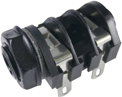 Cliff beépíthető 6,35 jack hüvely, monó, CL1160A