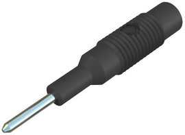 Hirschmann banándugó átalakító 2mm dugó/4 mm alj, fekete, MZS 2