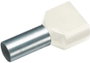 Cimco Werkzeugfabrik szigetelt iker érvéghüvely, 2x10 mm² x 14 mm, elefántcsont, 100 db bélyegkép
