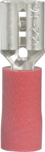 Lapos csúszósaru hüvely 4,8 x 0,8 mm, részlegesen szigetelt, piros, Vogt Verbindungstechnik 3901S bélyegkép