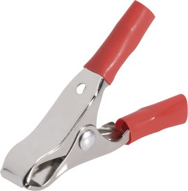 BKL Electronic 072450 Krokodilcsipesz Piros Csíptetési tartomány (max.): 26.8 mm Hossz: 100 mm 1 db
