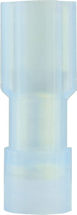 Lapos csúszósaru hüvely 4,8 x 0,5 mm, szigetelt, kék, Vogt Verbindungstechnik 396505