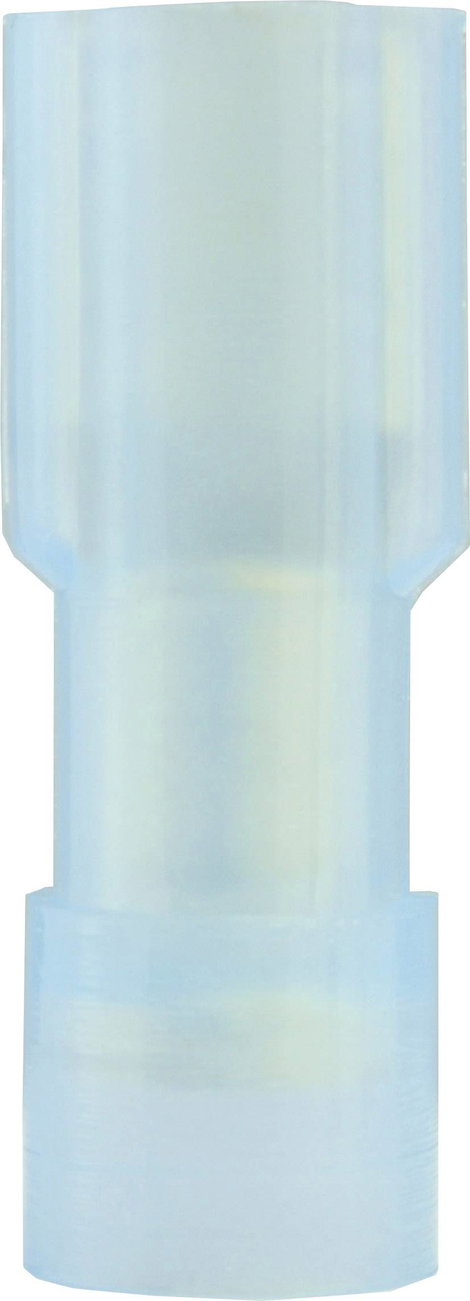 Lapos csúszósaru hüvely 4,8 x 0,5 mm, szigetelt, kék, Vogt Verbindungstechnik 396505
