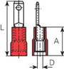 Laposérintkezős dugó, szigetelt 4.8X0.8 1.5-2.5 Vogt Verbindungstechnik 393408 2. bélyegkép