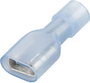 Lapos csúszósaru hüvely 6,3 x 0,8 mm, szigetelt, kék, Vogt Verbindungstechnik 3966 bélyegkép